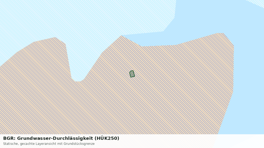 Statische Kartenansicht: BGR: Grundwasser-Durchlässigkeit (HÜK250)