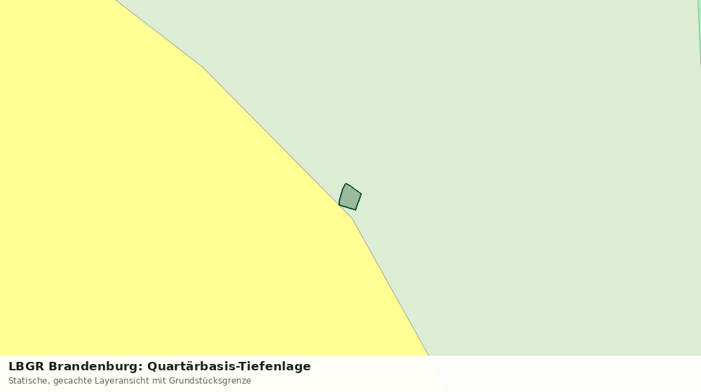 Statische Kartenansicht: LBGR Brandenburg: Quartärbasis-Tiefenlage