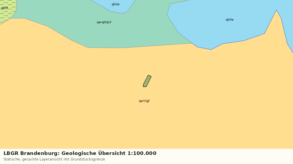 Statische Kartenansicht: LBGR Brandenburg: Geologische Übersicht 1:100.000