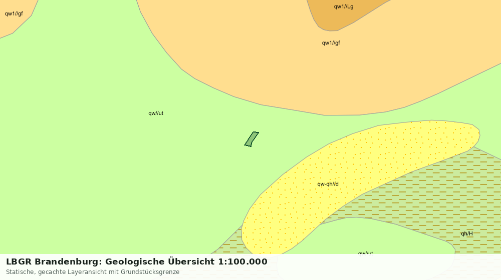 Statische Kartenansicht: LBGR Brandenburg: Geologische Übersicht 1:100.000