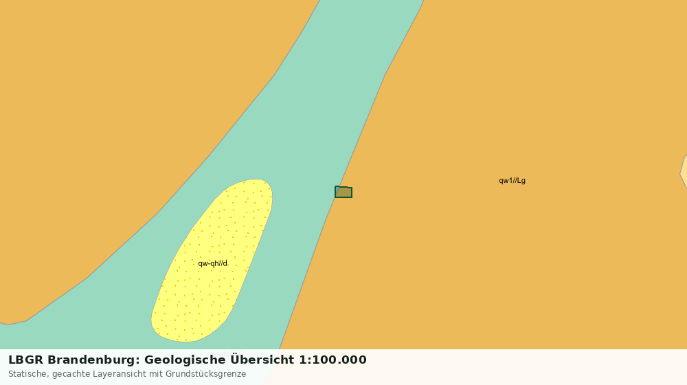 Statische Kartenansicht: LBGR Brandenburg: Geologische Übersicht 1:100.000