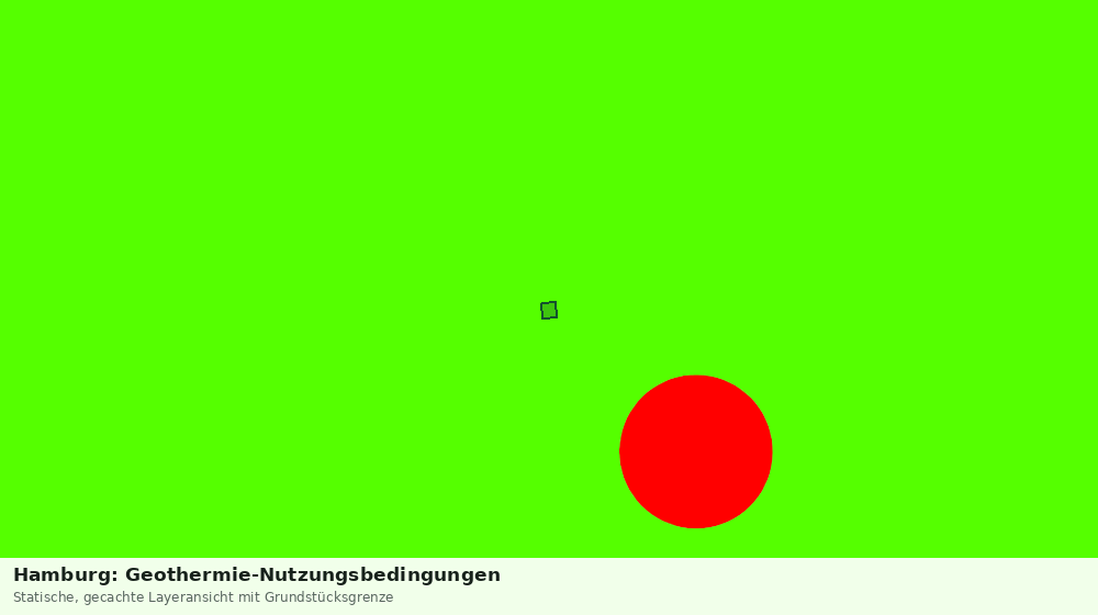 Statische Kartenansicht: Hamburg: Geothermie-Nutzungsbedingungen
