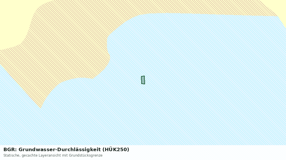 Statische Kartenansicht: BGR: Grundwasser-Durchlässigkeit (HÜK250)