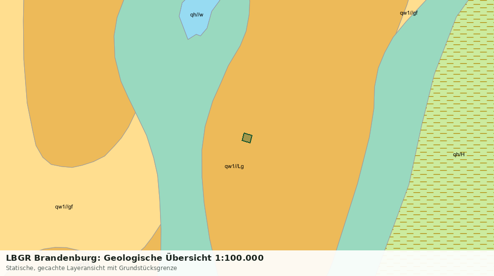 Statische Kartenansicht: LBGR Brandenburg: Geologische Übersicht 1:100.000