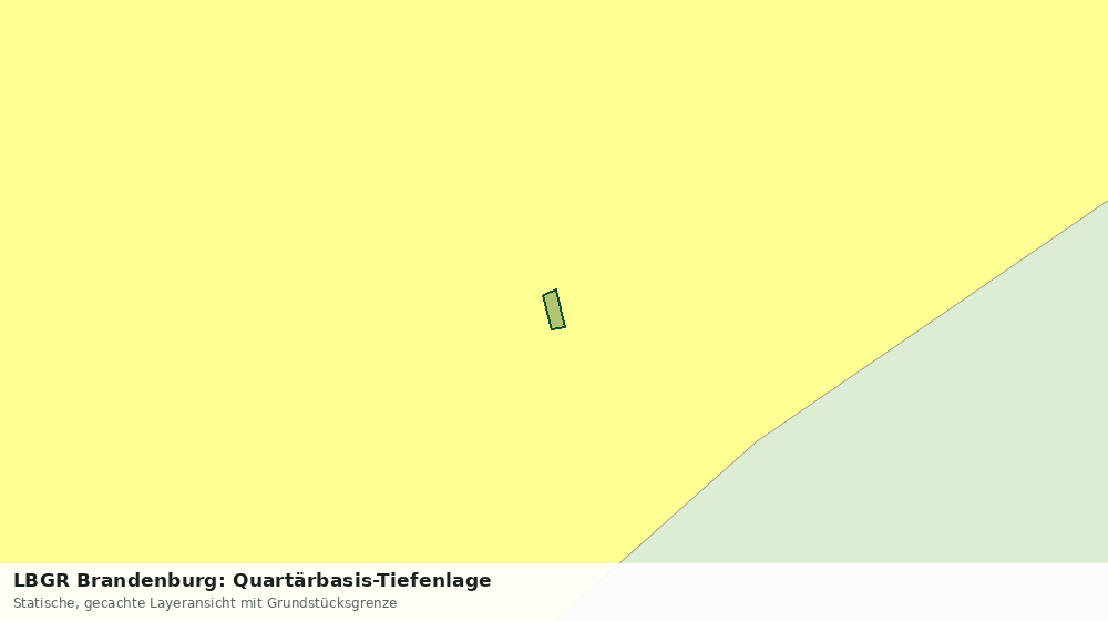 Statische Kartenansicht: LBGR Brandenburg: Quartärbasis-Tiefenlage