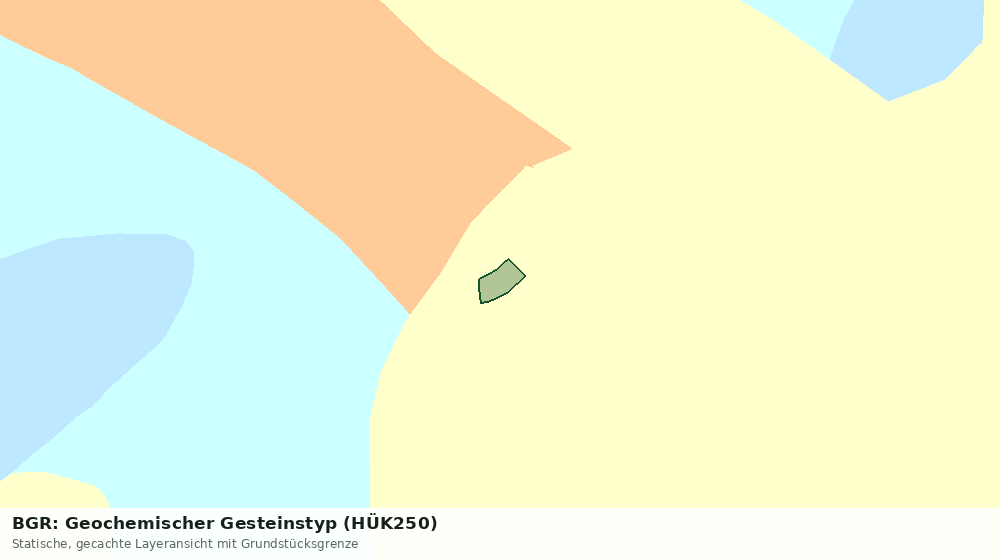 Statische Kartenansicht: BGR: Geochemischer Gesteinstyp (HÜK250)