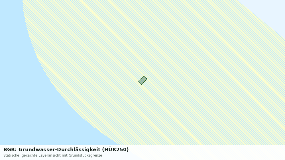 Statische Kartenansicht: BGR: Grundwasser-Durchlässigkeit (HÜK250)