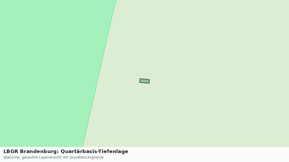 Statische Kartenansicht: LBGR Brandenburg: Quartärbasis-Tiefenlage