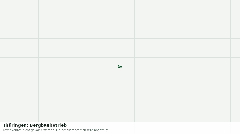 Statische Kartenansicht: Thüringen: Bergbaubetrieb