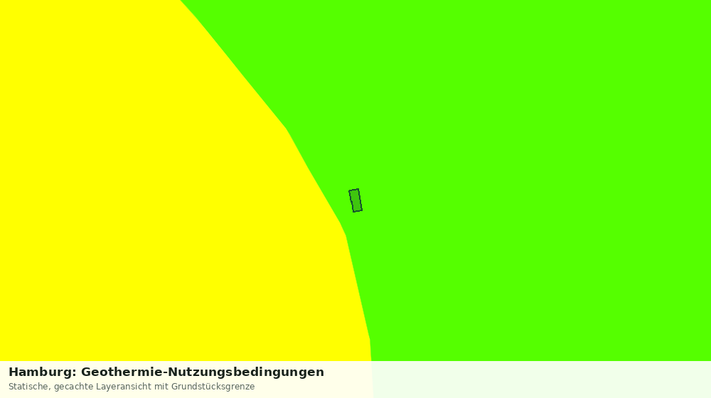 Statische Kartenansicht: Hamburg: Geothermie-Nutzungsbedingungen