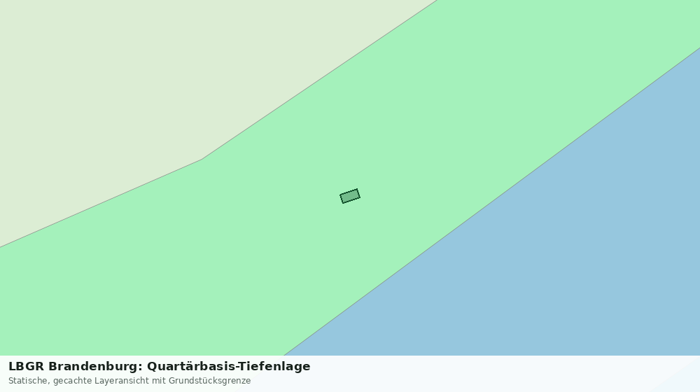 Statische Kartenansicht: LBGR Brandenburg: Quartärbasis-Tiefenlage