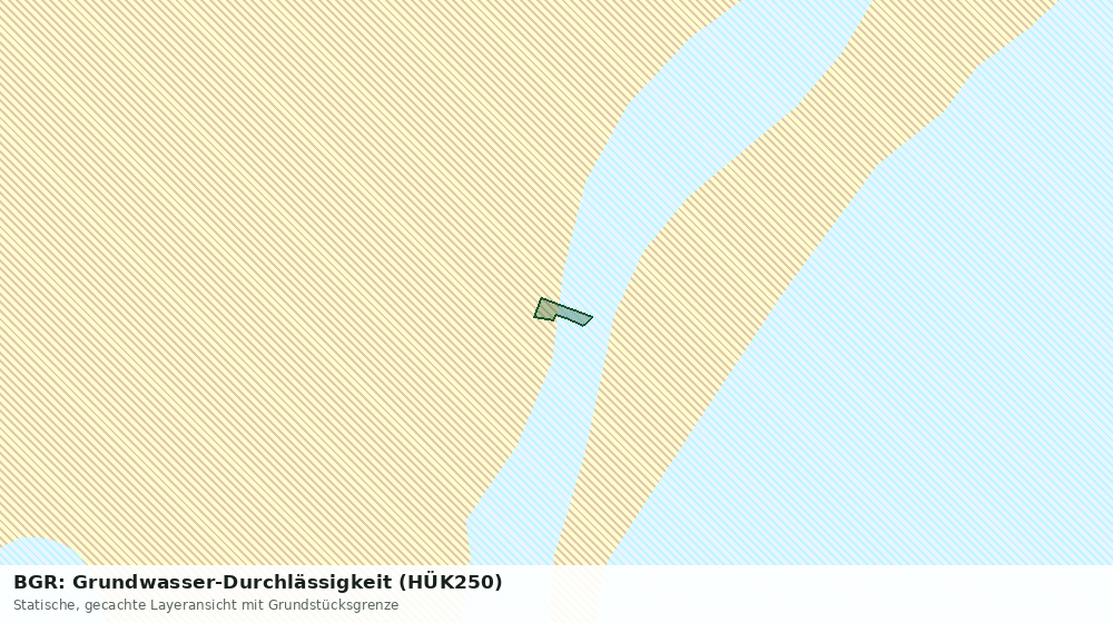Statische Kartenansicht: BGR: Grundwasser-Durchlässigkeit (HÜK250)