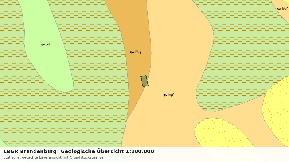Statische Kartenansicht: LBGR Brandenburg: Geologische Übersicht 1:100.000