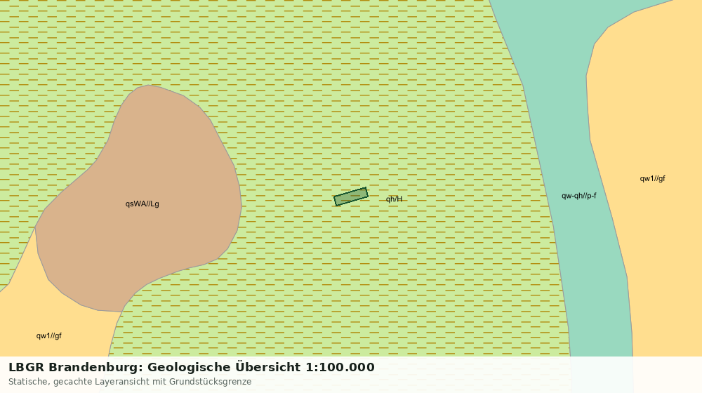 Statische Kartenansicht: LBGR Brandenburg: Geologische Übersicht 1:100.000
