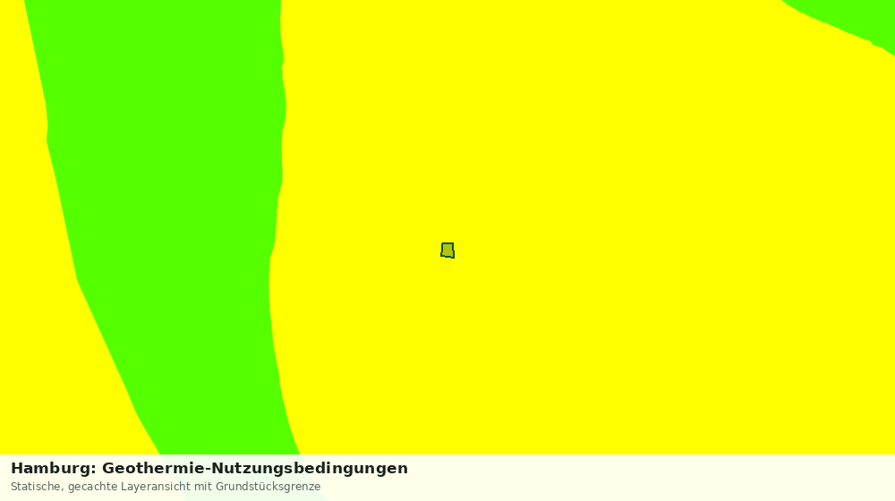 Statische Kartenansicht: Hamburg: Geothermie-Nutzungsbedingungen