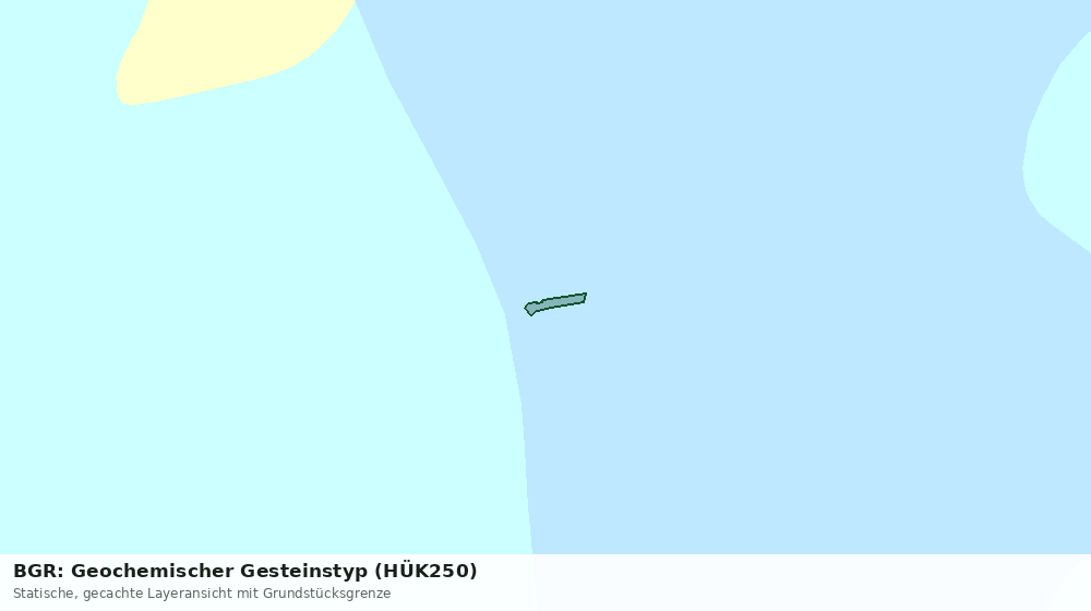 Statische Kartenansicht: BGR: Geochemischer Gesteinstyp (HÜK250)
