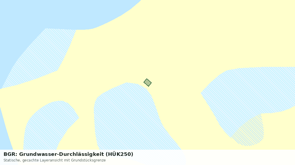 Statische Kartenansicht: BGR: Grundwasser-Durchlässigkeit (HÜK250)