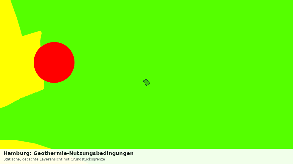 Statische Kartenansicht: Hamburg: Geothermie-Nutzungsbedingungen