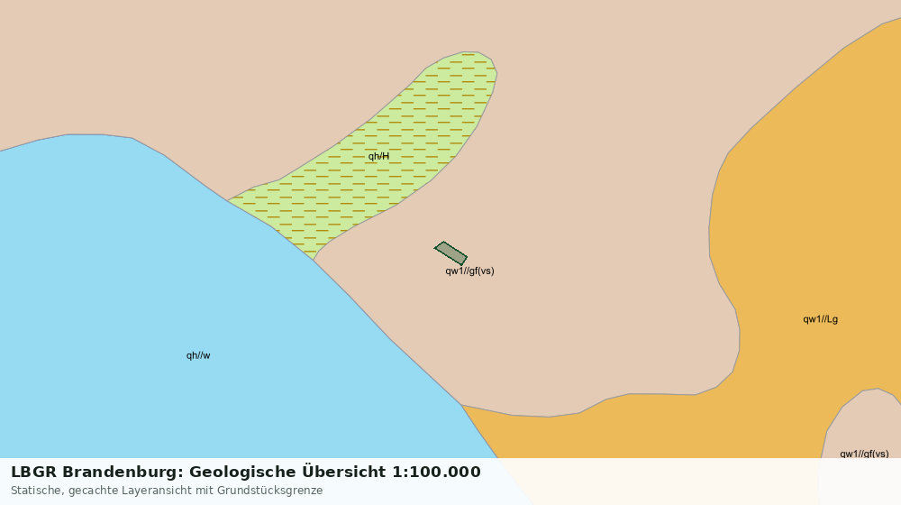 Statische Kartenansicht: LBGR Brandenburg: Geologische Übersicht 1:100.000