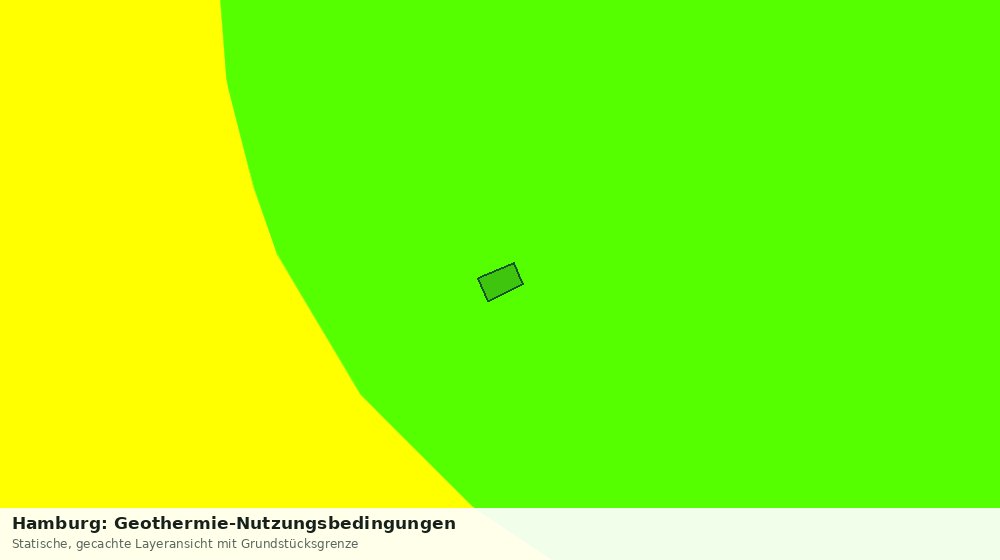 Statische Kartenansicht: Hamburg: Geothermie-Nutzungsbedingungen