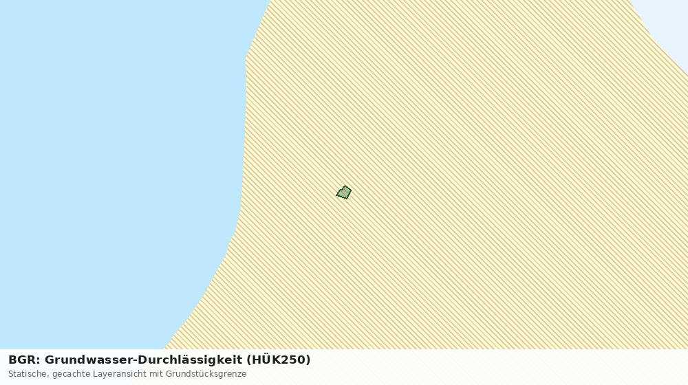Statische Kartenansicht: BGR: Grundwasser-Durchlässigkeit (HÜK250)