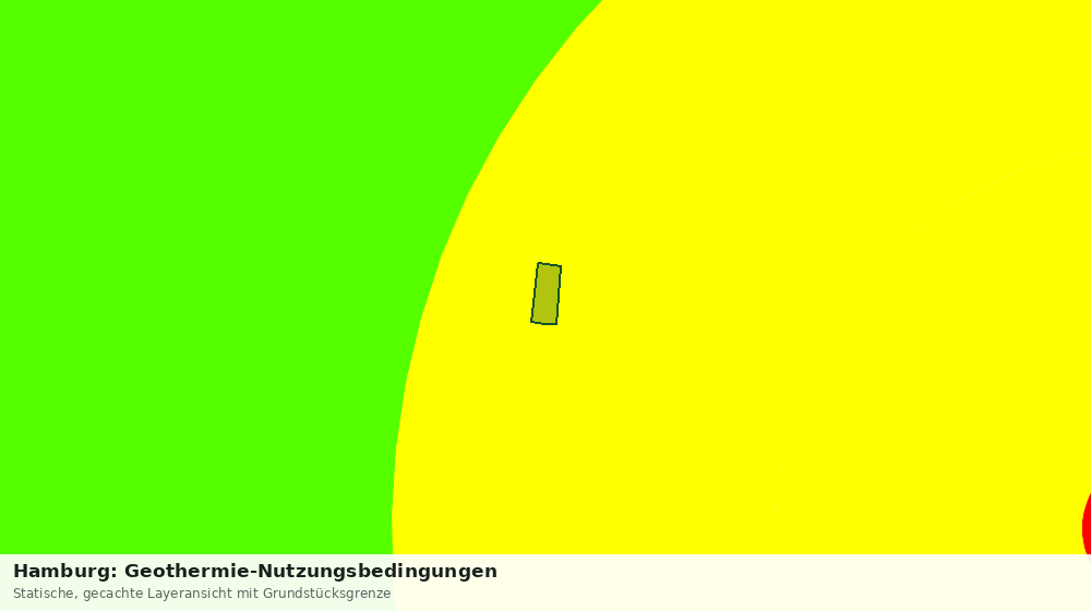 Statische Kartenansicht: Hamburg: Geothermie-Nutzungsbedingungen