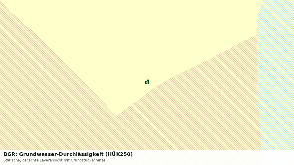 Statische Kartenansicht: BGR: Grundwasser-Durchlässigkeit (HÜK250)