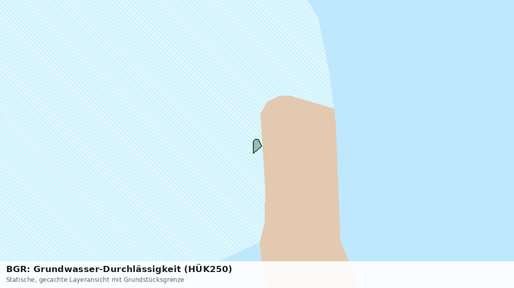 Statische Kartenansicht: BGR: Grundwasser-Durchlässigkeit (HÜK250)