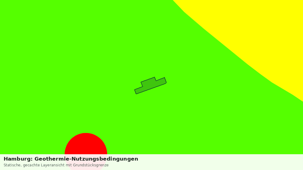 Statische Kartenansicht: Hamburg: Geothermie-Nutzungsbedingungen