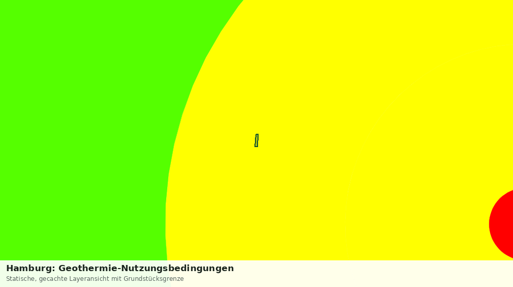 Statische Kartenansicht: Hamburg: Geothermie-Nutzungsbedingungen