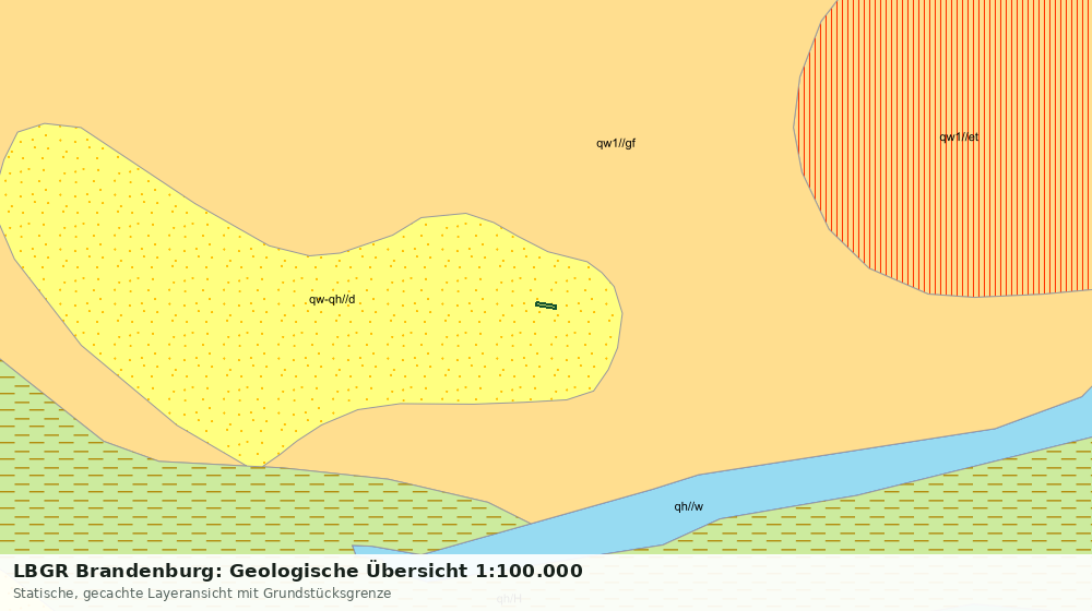 Statische Kartenansicht: LBGR Brandenburg: Geologische Übersicht 1:100.000