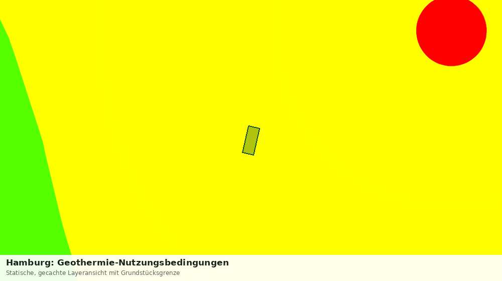 Statische Kartenansicht: Hamburg: Geothermie-Nutzungsbedingungen