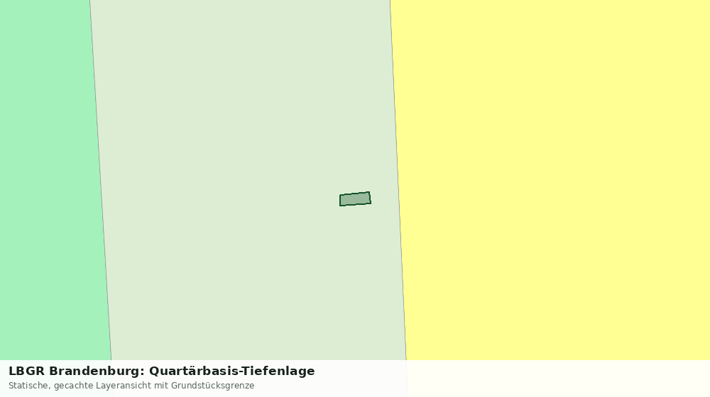 Statische Kartenansicht: LBGR Brandenburg: Quartärbasis-Tiefenlage
