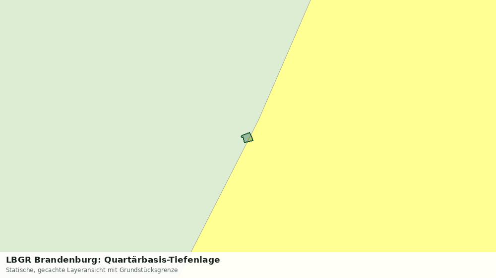 Statische Kartenansicht: LBGR Brandenburg: Quartärbasis-Tiefenlage