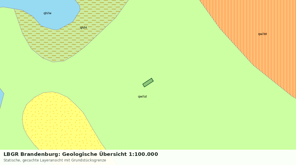 Statische Kartenansicht: LBGR Brandenburg: Geologische Übersicht 1:100.000