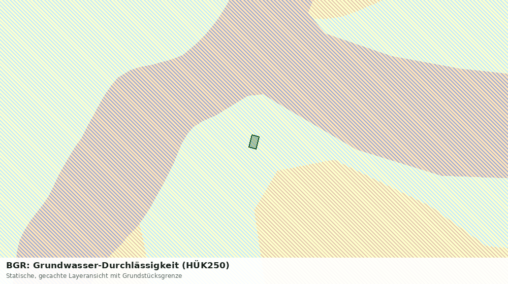 Statische Kartenansicht: BGR: Grundwasser-Durchlässigkeit (HÜK250)