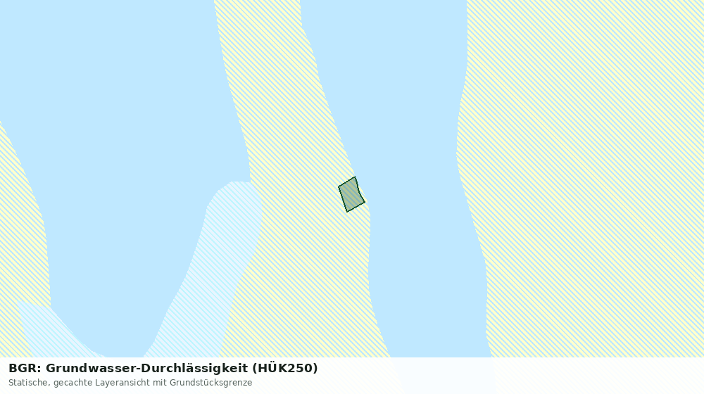 Statische Kartenansicht: BGR: Grundwasser-Durchlässigkeit (HÜK250)