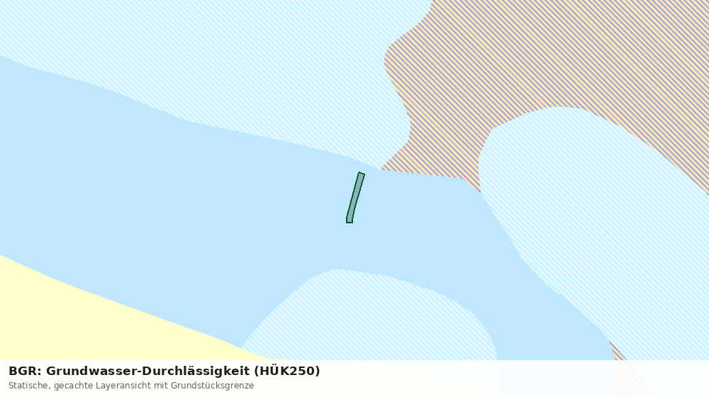 Statische Kartenansicht: BGR: Grundwasser-Durchlässigkeit (HÜK250)
