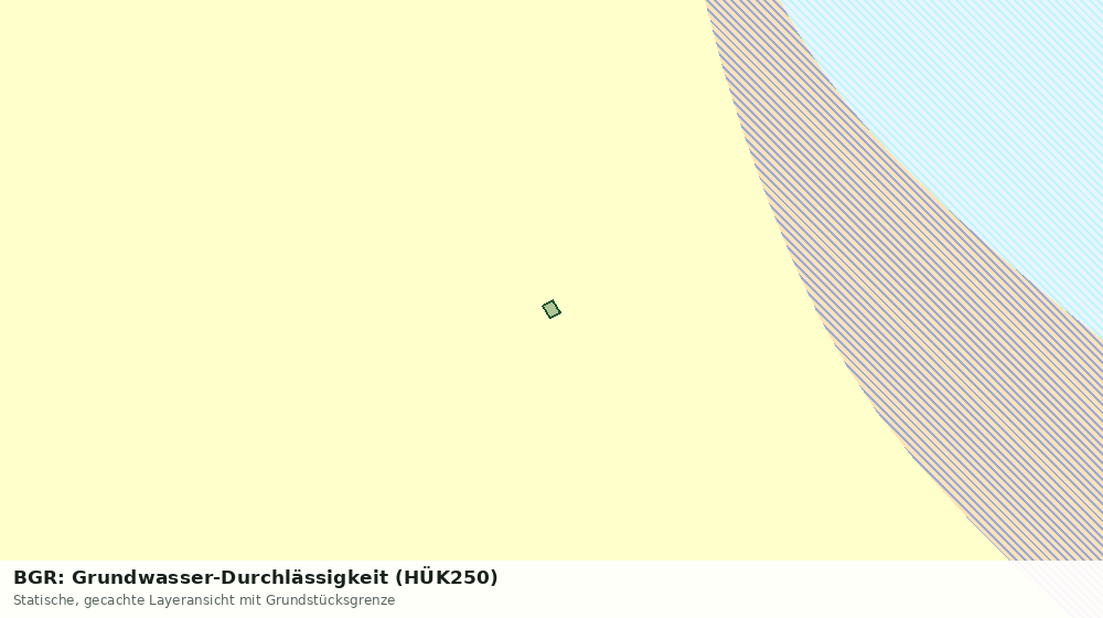 Statische Kartenansicht: BGR: Grundwasser-Durchlässigkeit (HÜK250)
