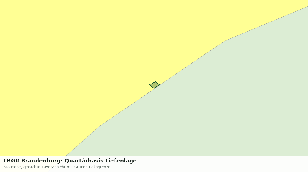 Statische Kartenansicht: LBGR Brandenburg: Quartärbasis-Tiefenlage