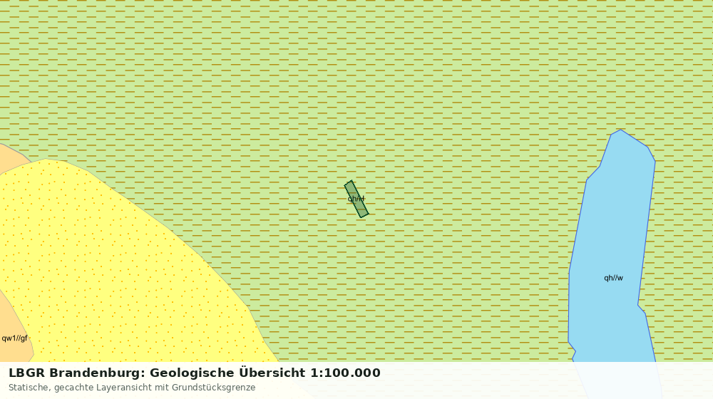 Statische Kartenansicht: LBGR Brandenburg: Geologische Übersicht 1:100.000