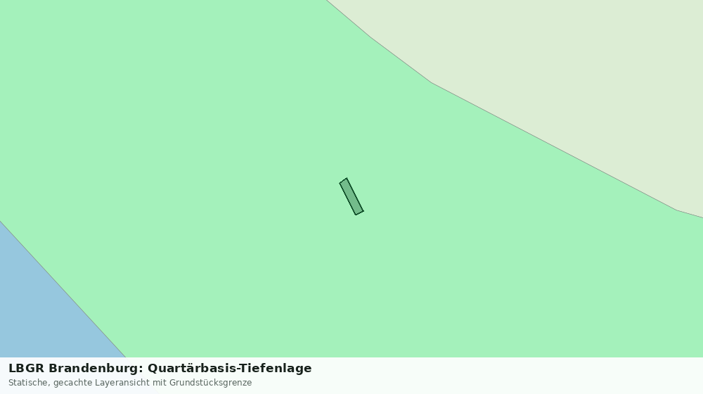 Statische Kartenansicht: LBGR Brandenburg: Quartärbasis-Tiefenlage