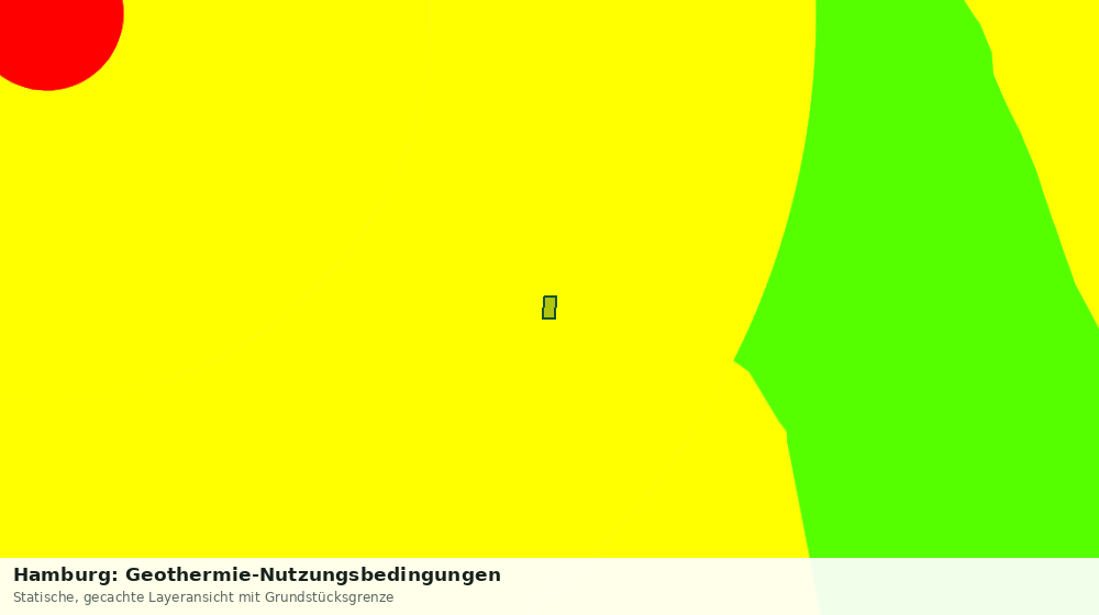 Statische Kartenansicht: Hamburg: Geothermie-Nutzungsbedingungen