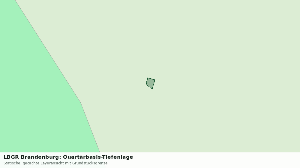 Statische Kartenansicht: LBGR Brandenburg: Quartärbasis-Tiefenlage