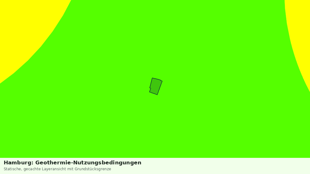 Statische Kartenansicht: Hamburg: Geothermie-Nutzungsbedingungen