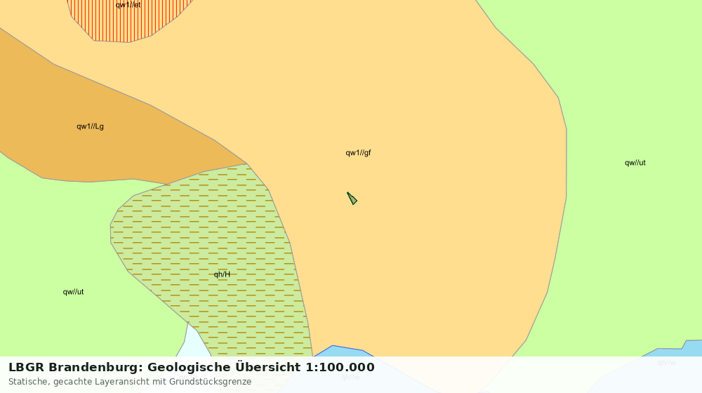 Statische Kartenansicht: LBGR Brandenburg: Geologische Übersicht 1:100.000