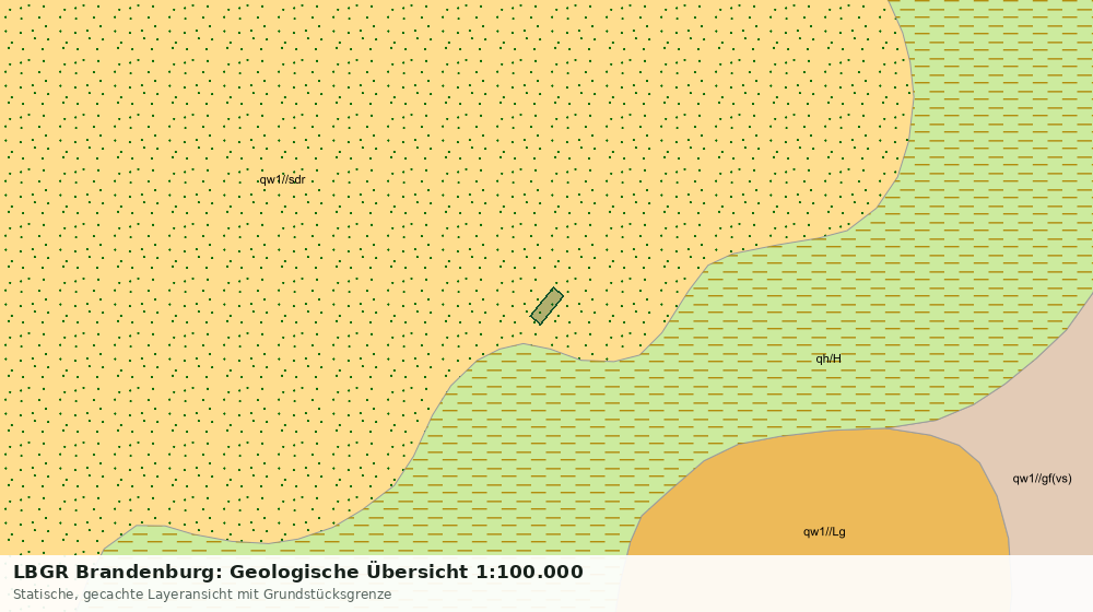 Statische Kartenansicht: LBGR Brandenburg: Geologische Übersicht 1:100.000