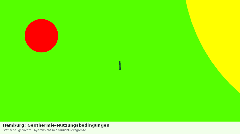 Statische Kartenansicht: Hamburg: Geothermie-Nutzungsbedingungen