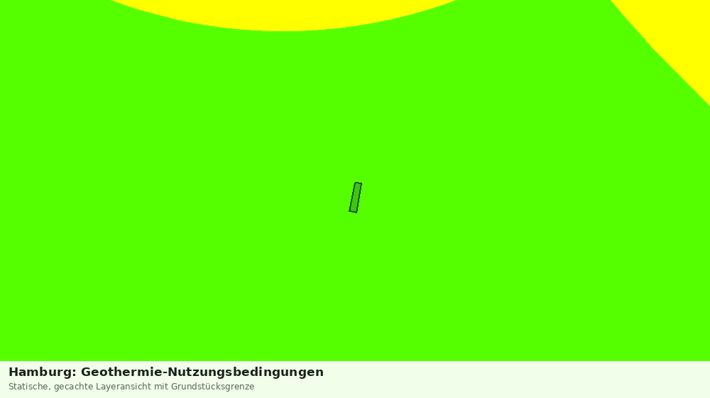 Statische Kartenansicht: Hamburg: Geothermie-Nutzungsbedingungen
