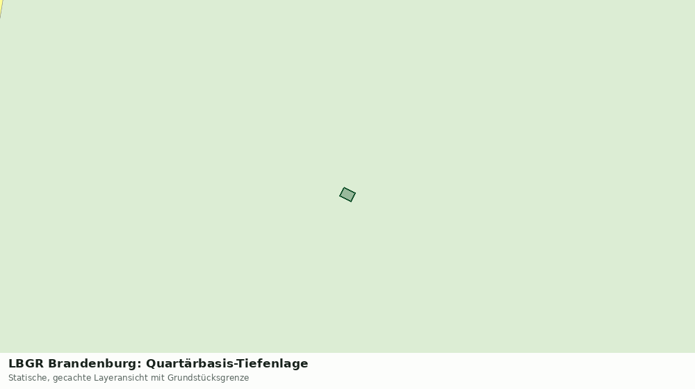 Statische Kartenansicht: LBGR Brandenburg: Quartärbasis-Tiefenlage